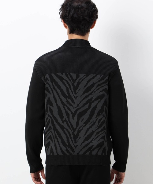 NICOLE CLUB FOR MEN(ニコルクラブフォーメン)の「【NICOLE SPORTS】アラカルト ニットブルゾン(ニット/セーター・メンズ・ブラック系/ホワイト系/ネイビー系・LARGE/X-LARGE/MEDIUM)」の8枚目の写真
