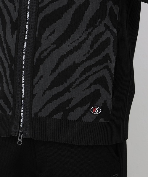 NICOLE CLUB FOR MEN(ニコルクラブフォーメン)の「【NICOLE SPORTS】アラカルト ニットブルゾン(ニット/セーター・メンズ・ブラック系/ホワイト系/ネイビー系・LARGE/X-LARGE/MEDIUM)」の12枚目の写真
