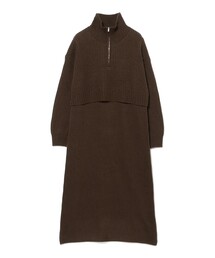 B:MING by BEAMS（ビーミングバイビームス）の「レイヤード風 ニット ワンピース（ワンピース・レディース）」