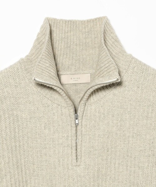 B:MING by BEAMS（ビーミングバイビームス）の「レイヤード風 ニット ワンピース (手洗い可)（ワンピース・レディース・グレー/ホワイト系その他5/ブラウン・SMALL/MEDIUM）」の11枚目の写真