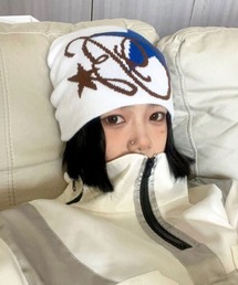 lilful（リルフル）の「【25年秋冬新作】カラフルロゴビーニー（ニットキャップ/ビーニー）」