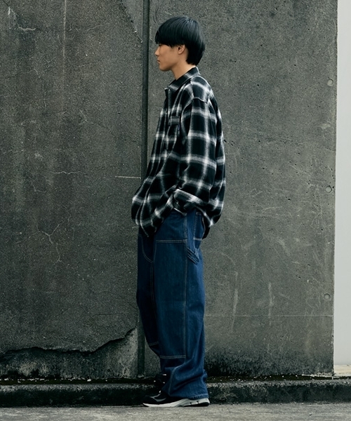 GLAZOS（グラソス）の「ジップチェックシャツ（シャツ/ブラウス・キッズ・ホワイト/ブルー・150cm/160cm/170cm）」の12枚目の写真