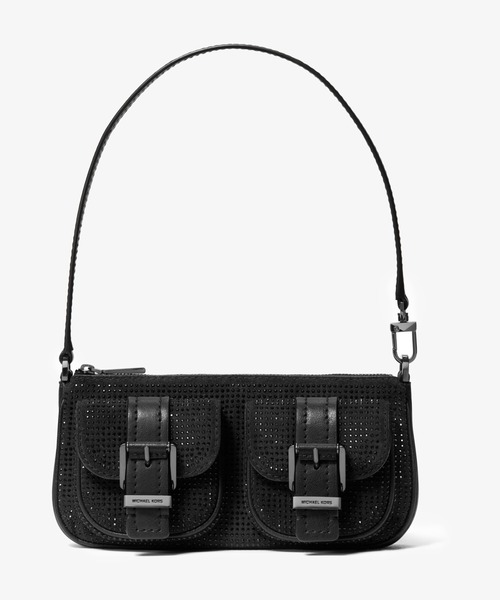 MICHAEL KORS(マイケルコース)の「ZOE エンブリッシュ スエード クロスボディ スモール(ショルダーバッグ・レディース・ブラック・FREE)」の1枚目の写真