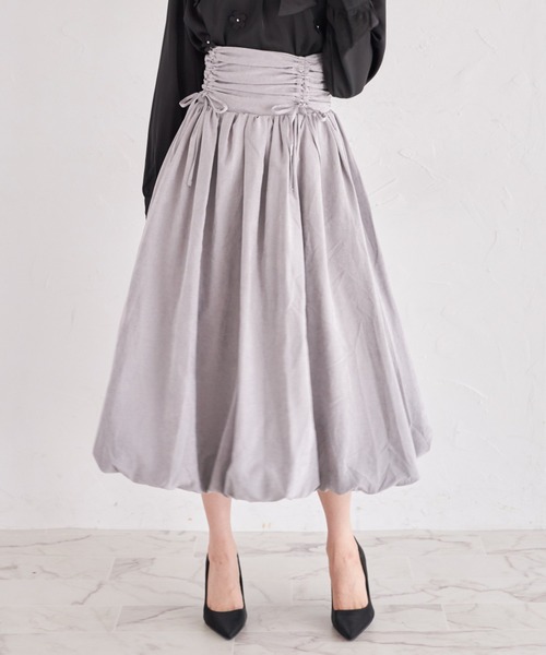 セール】【ZOZO限定】ルーシュリボンバルーンスカート（スカート