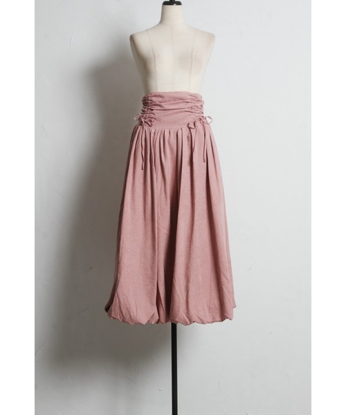 tocco closet（トッコ　クローゼット）の「【ZOZO限定】ルーシュリボンバルーンスカート（スカート・レディース・ピンク/アイボリー/ブルーグレー・M）」の6枚目の写真