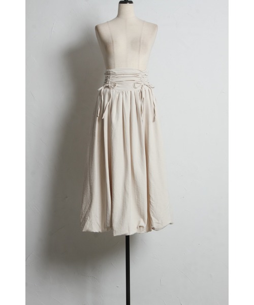 tocco closet（トッコ　クローゼット）の「【ZOZO限定】ルーシュリボンバルーンスカート（スカート・レディース・ピンク/アイボリー/ブルーグレー・M）」の7枚目の写真