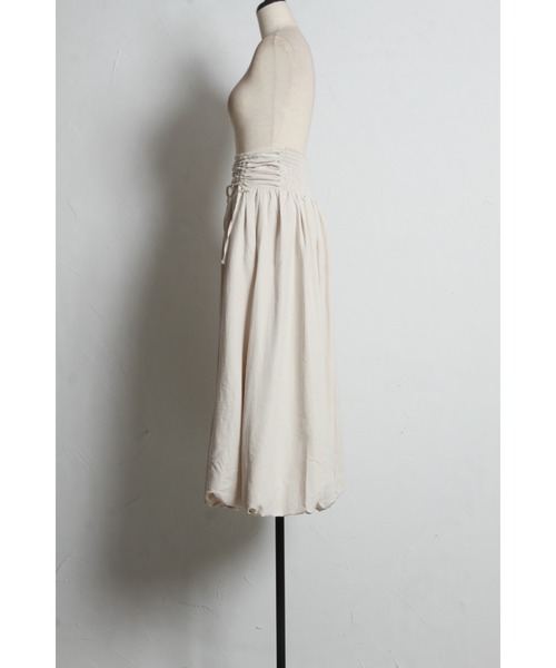 tocco closet（トッコ　クローゼット）の「【ZOZO限定】ルーシュリボンバルーンスカート（スカート・レディース・ピンク/アイボリー/ブルーグレー・M）」の8枚目の写真