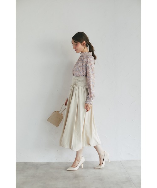 tocco closet（トッコ　クローゼット）の「【ZOZO限定】ルーシュリボンバルーンスカート（スカート・レディース・ピンク/アイボリー/ブルーグレー・M）」の22枚目の写真