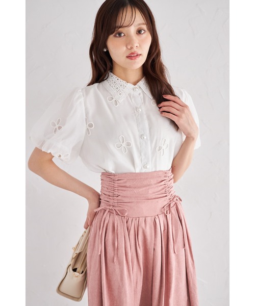 tocco closet（トッコ　クローゼット）の「【ZOZO限定】ルーシュリボンバルーンスカート（スカート・レディース・ピンク/アイボリー/ブルーグレー・M）」の15枚目の写真