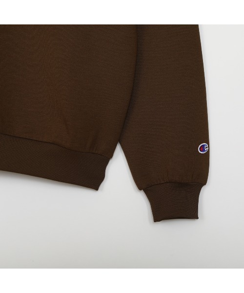 Champion（チャンピオン）の「チャンピオン  HALF ZIP SWEATSHIRT_（スウェット・レディース・ブラウン/ホワイト/ネイビー・M/L）」の7枚目の写真