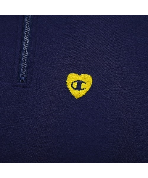 Champion（チャンピオン）の「チャンピオン  HALF ZIP SWEATSHIRT_（スウェット・レディース・ブラウン/ホワイト/ネイビー・M/L）」の12枚目の写真