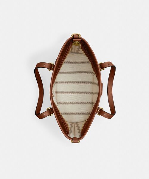 COACH(コーチ)の「タクシー トート バッグ 21・シグネチャー キャンバス(ショルダーバッグ・レディース・ブラウン系その他・ONE)」の2枚目の写真