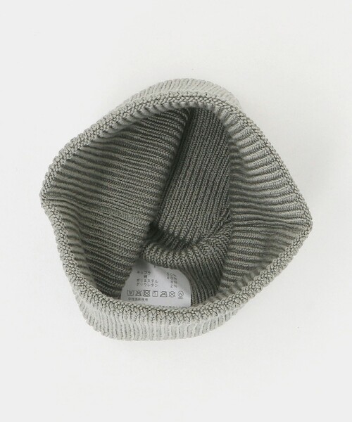 UNITED ARROWS(ユナイテッドアローズ)の「<NEUTRALWORKS.>ホールガーメントビーニー(ニットキャップ/ビーニー・メンズ・グレー系/ブラック・FREE)」の6枚目の写真