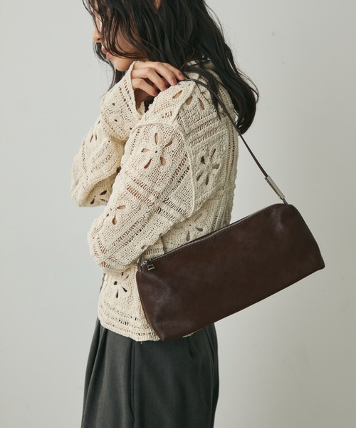 Lunea（ルネア）の「スクエアワンショルダーバッグ（ショルダーバッグ・レディース・ホワイト/ブラウン/ブラック・FREE）」の17枚目の写真