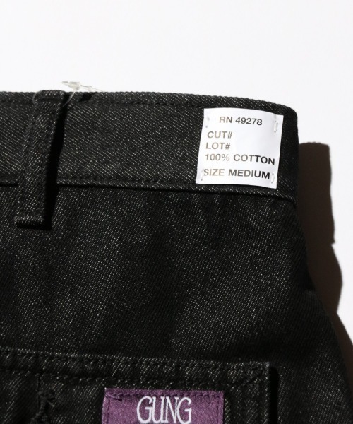 GUNG HO（ガンホー）の「GUNG HO / ガンホー 4POCKETS WIDE FATIGUE TROUSER ワイド ファティーグパンツ（その他パンツ・メンズ・ブラック/ストライプ・SMALL/LARGE）」の11枚目の写真