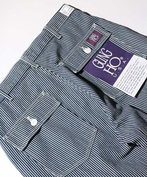 GUNG HO（ガンホー）の「GUNG HO / ガンホー 4POCKETS WIDE FATIGUE TROUSER ワイド ファティーグパンツ（その他パンツ・メンズ・ブラック/ストライプ・SMALL/LARGE）」の18枚目の写真