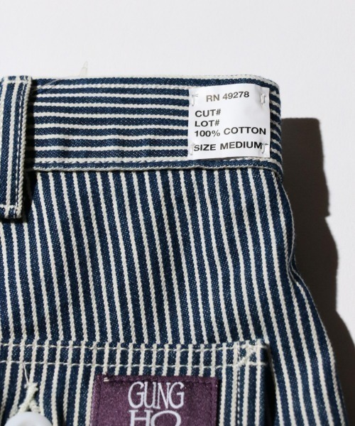 GUNG HO（ガンホー）の「GUNG HO / ガンホー 4POCKETS WIDE FATIGUE TROUSER ワイド ファティーグパンツ（その他パンツ・メンズ・ブラック/ストライプ・SMALL/LARGE）」の20枚目の写真