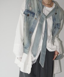 chuclla | 【YOUYILIN】 クラッシュウォッシュデニムベスト CHYOUW25a003(ベスト)