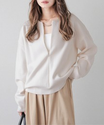 La-gemme | センタージップアップニットトップス(ニット/セーター)