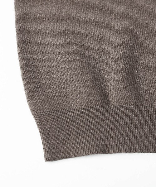 La-gemme（ラジェム）の「センタージップアップニットトップス（ニット/セーター・レディース・ブラック/オフホワイト/グレー/モカ・フリー）」の9枚目の写真