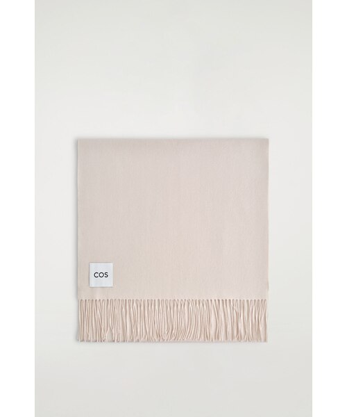 【未使用品】COS フリンジウールマフラー FRINGED WOOL SCARF フリンジウールマフラー ラスト｜COS コス 公式