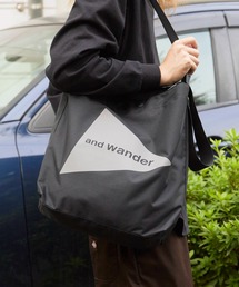 and wander | 【入庫禁止】and wander/アンドワンダー recycle OX logo tote bag ワンポイントロゴ 2WAYトートバッグ(トートバッグ)