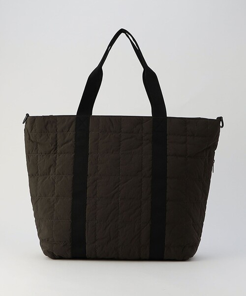 NOLLEY'S LIGHT（ノーリーズライト）の「【ADAM PATEK】 square quilt shoulder tote bag（トートバッグ・メンズ・ブラック/オリーブ・FREE）」の3枚目の写真
