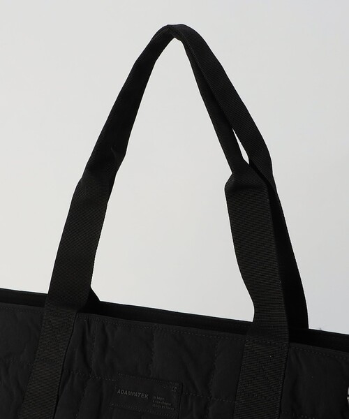 NOLLEY'S LIGHT（ノーリーズライト）の「【ADAM PATEK】 square quilt shoulder tote bag（トートバッグ・メンズ・ブラック/オリーブ・FREE）」の7枚目の写真