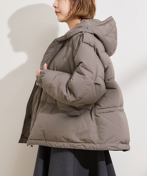 STAMMBAUM（シュタンバーム）の「《追加》【STAMMBAUM】*LESSAGEショートダウンコート（ダウンジャケット/コート・レディース・チャコールグレー/ブラック・FREE）」の12枚目の写真