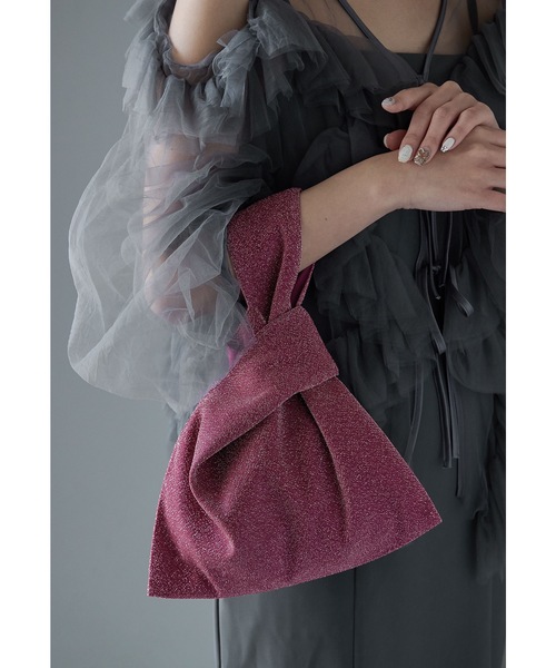 niana（ニアナ）の「ワンハンドルバッグ ドット ラメ パーティーバッグ トートバッグ 結婚式 二次会 成人式 同窓会 お呼ばれ フォーマル オケージョン（ハンドバッグ・レディース・ブラック/シルバー/ベージュ/ベージュ系その他/ブラウン系その他/グレー系その他/ブラック系その他/ピンク系その他/グリーン系その他・FREE）」の8枚目の写真