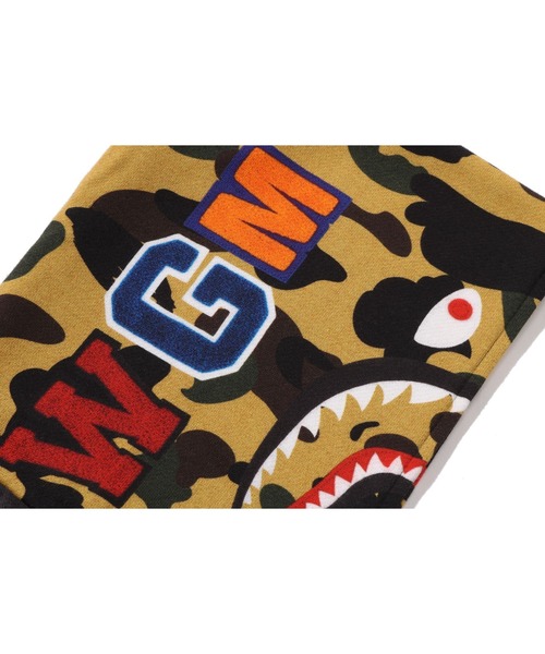 A BATHING APE（アベイシングエイプ）の「LEATHER JACKET PRINT SHARK PULLOVER HOODIE（パーカー・キッズ・ブラック・110/130/140/100）」の8枚目の写真
