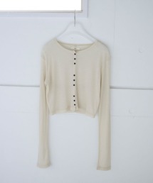 anuke(Ak[N)anuke Sheer Rib Cardigan(jbg/Z[^[)