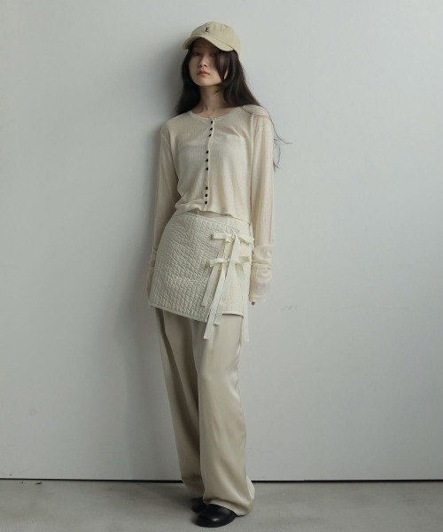 新品未使用　アンヌーク: Sheer Rib Cardigan ànuke online store（アンヌーク） / Sheer Rib CardiganSheer Rib