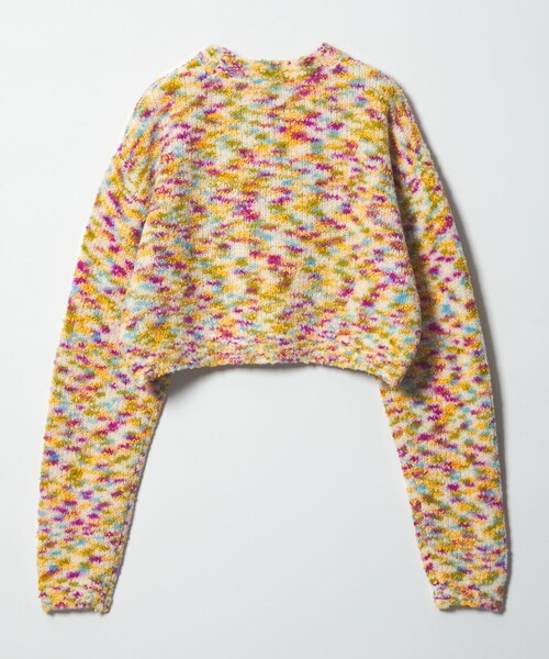 6（ロク）の「＜6(ROKU)＞ウールコットン ミックス ニット プルオーバー（ニット/セーター・レディース・ケリーグリーン/イエロー・FREE）」の5枚目の写真