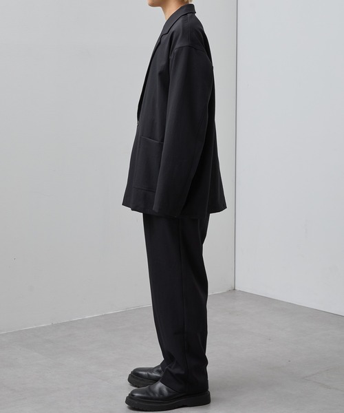 SLICK(スリック)の「【SLICK/スリック】Double Cloth One Tuck Tapered Pants/ダブルフェイスポリエステルツイルワンタックテーパードスラックス / セットアップ(スラックス・メンズ・カーキ/ブラック/チャコールグレー・3/2/1)」の11枚目の写真