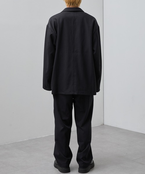 SLICK(スリック)の「【SLICK/スリック】Double Cloth One Tuck Tapered Pants/ダブルフェイスポリエステルツイルワンタックテーパードスラックス / セットアップ(スラックス・メンズ・カーキ/ブラック/チャコールグレー・3/2/1)」の12枚目の写真