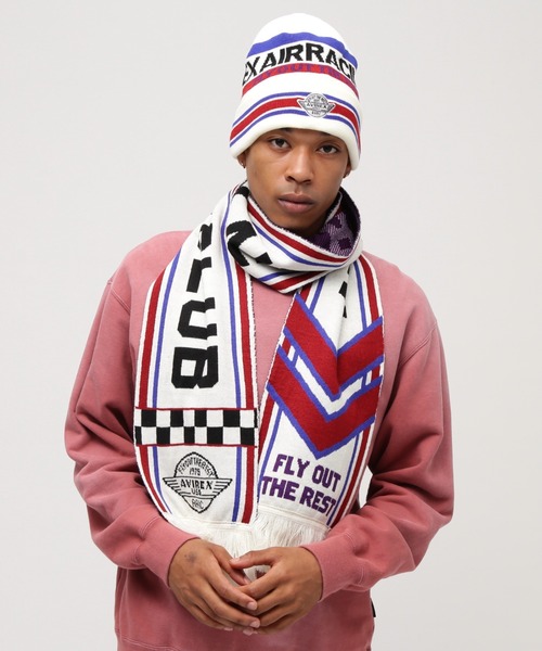 AVIREX AIR RACING CLUB LINE SOCCER MUFFLER / アヴィレックス エア