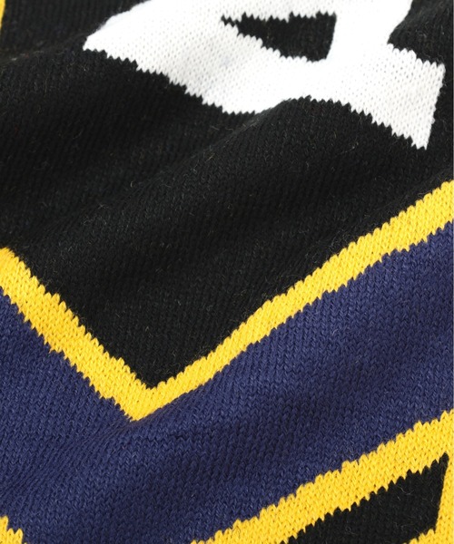 AVIREX(アヴィレックス)の「AVIREX AIR RACING CLUB LINE SOCCER MUFFLER / アヴィレックス エアレーシングクラブ ライン サッカーマフラー(マフラー・メンズ・バーガンディー/ブラック/オフホワイト・FREE)」の10枚目の写真