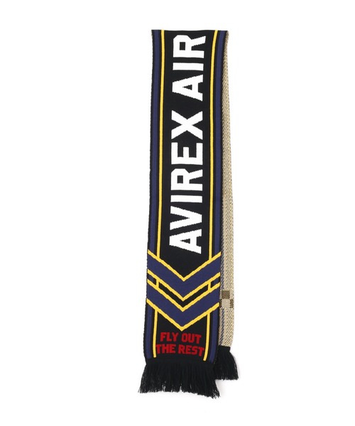 AVIREX(アヴィレックス)の「AVIREX AIR RACING CLUB LINE SOCCER MUFFLER / アヴィレックス エアレーシングクラブ ライン サッカーマフラー(マフラー・メンズ・バーガンディー/ブラック/オフホワイト・FREE)」の11枚目の写真