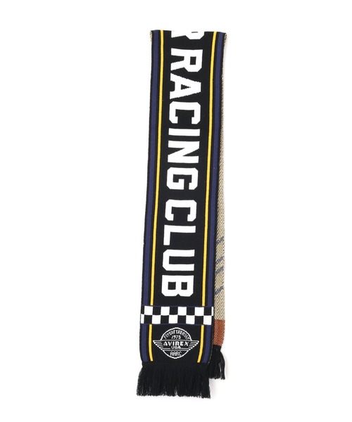 AVIREX(アヴィレックス)の「AVIREX AIR RACING CLUB LINE SOCCER MUFFLER / アヴィレックス エアレーシングクラブ ライン サッカーマフラー(マフラー・メンズ・バーガンディー/ブラック/オフホワイト・FREE)」の12枚目の写真