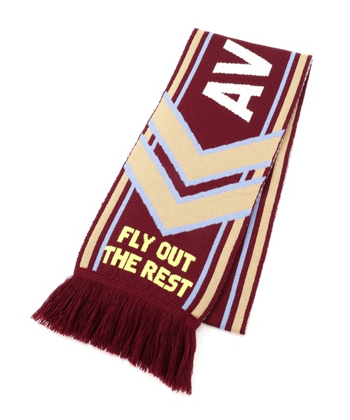 AVIREX(アヴィレックス)の「AVIREX AIR RACING CLUB LINE SOCCER MUFFLER / アヴィレックス エアレーシングクラブ ライン サッカーマフラー(マフラー・メンズ・バーガンディー/ブラック/オフホワイト・FREE)」の15枚目の写真