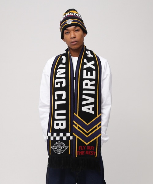 AVIREX AIR RACING CLUB LINE SOCCER MUFFLER / アヴィレックス エア