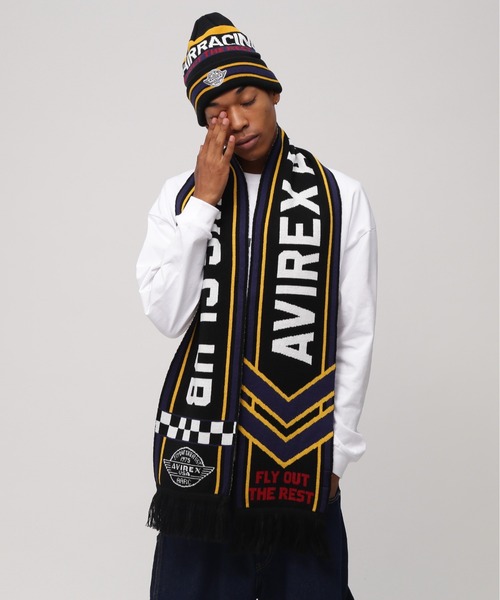 サッカークラブ マフラーセット AVIREX AIR RACING CLUB LINE SOCCER MUFFLER / アヴィレックス エア