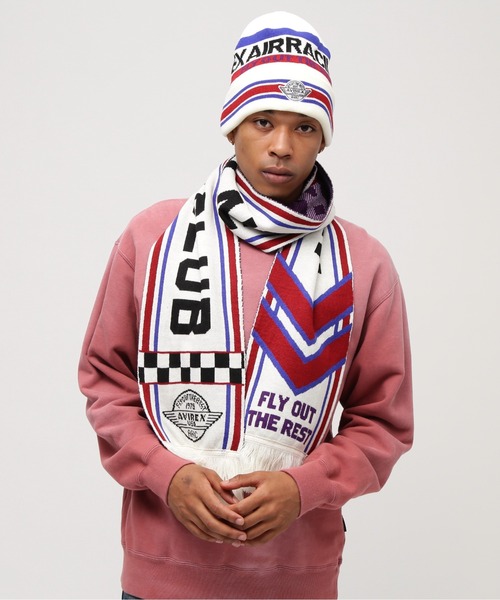 AVIREX AIR RACING CLUB LINE SOCCER MUFFLER / アヴィレックス エア