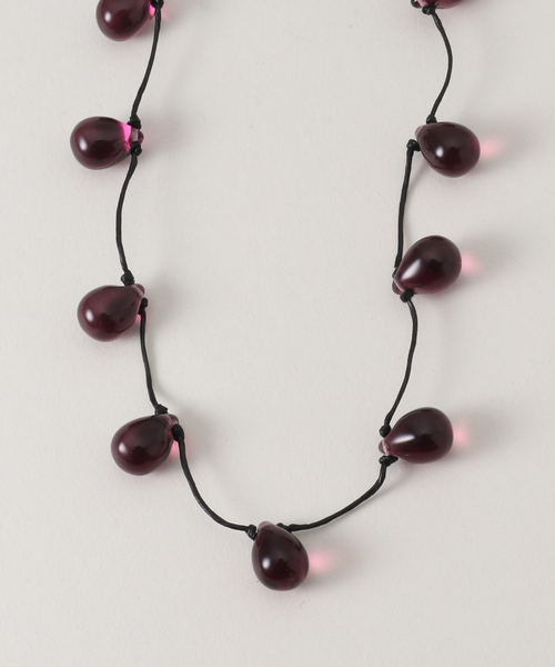 Sisi Joia（シシジョイア）の「【SISI JOIA/シシジョイア】 NOUE necklace：ネックレス（ネックレス・レディース・パープル/ホワイト×ホワイト・FREE）」の2枚目の写真