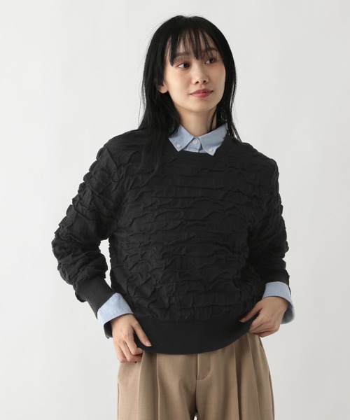 FOUND GOOD（ファウンドグッド）の「フクロジャガードニットPO（ニット/セーター・レディース・レッド系5/ブラック/アイボリー・L/M/S）」の16枚目の写真