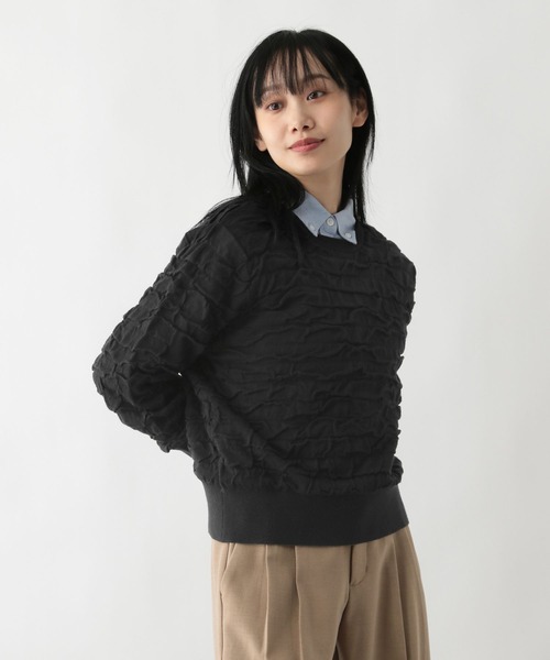 FOUND GOOD（ファウンドグッド）の「フクロジャガードニットPO（ニット/セーター・レディース・レッド系5/ブラック/アイボリー・L/M/S）」の17枚目の写真