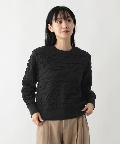 FOUND GOOD（ファウンドグッド）の「フクロジャガードニットPO（ニット/セーター・レディース・レッド系5/ブラック/アイボリー・L/M/S）」の18枚目の写真