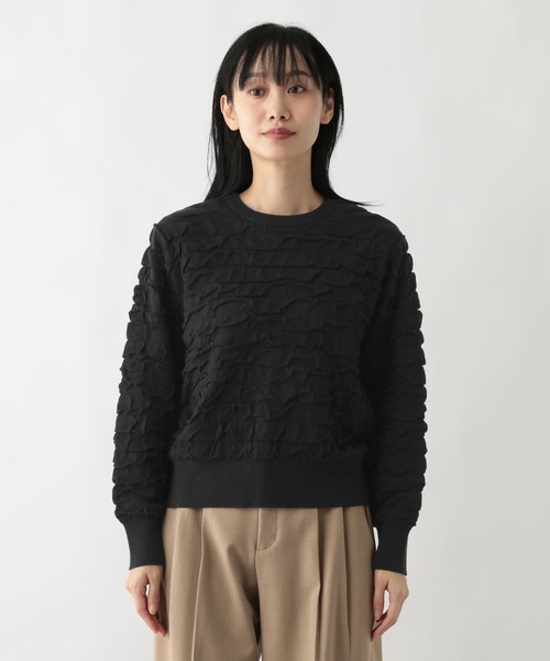 FOUND GOOD（ファウンドグッド）の「フクロジャガードニットPO（ニット/セーター・レディース・レッド系5/ブラック/アイボリー・L/M/S）」の19枚目の写真