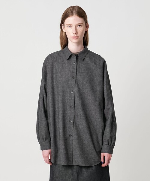 Steven Alan（スティーブンアラン）の「＜Steven Alan＞ドルマン スリーブ シャツ（シャツ/ブラウス・レディース・ブラック/ベージュ/ダークグレー・M/S）」の11枚目の写真